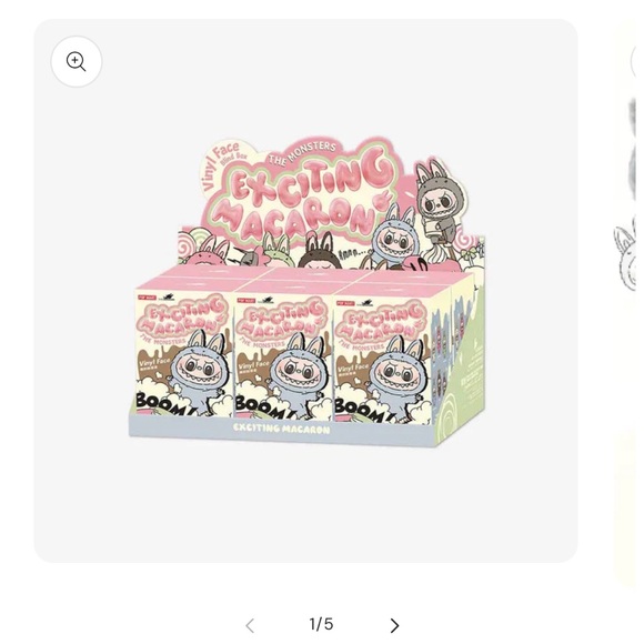 Labubu 100% authentic 💕Exciting Macaron The Monsters Vinyl Face Stuffed Animal - Picture 5 of 8